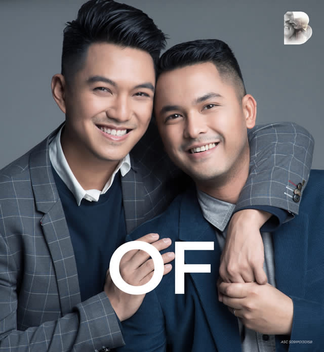 Bench Gay Couple in Love All Kinds of Love Ad Campaign