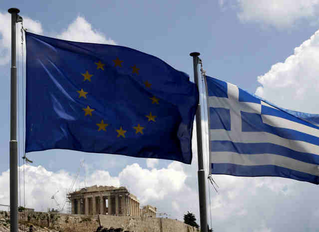 eu greece flags