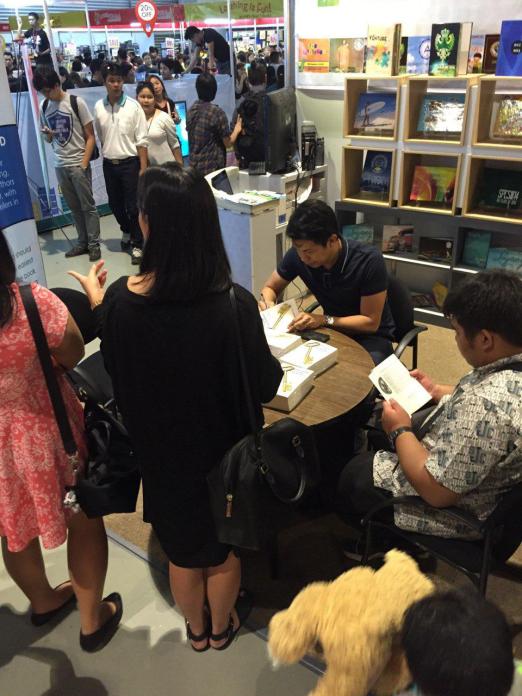 My book sigining at the 2015 (36th) Manila International Book Fair